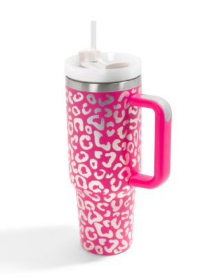 Leopard Iridescent Large Handle Tumblers – Gifted Boutique LLC