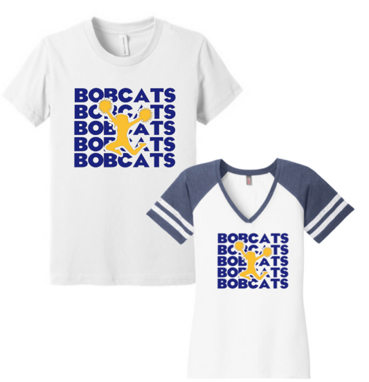 Bobcats on Repeat Cheer Tee