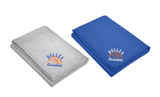 Bolles Basketball Fleece Sweatshirt Blanket