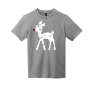 Toddler and Youth Distressed Deer Tee