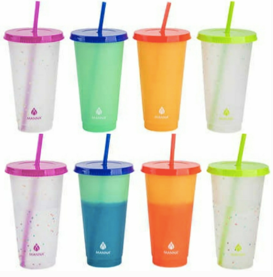 Color Changing Straw Tumbler