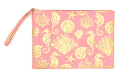Under the Sea Zipper Pouch with Wrist Strap