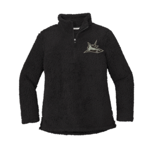 PVHS Ladies Quarter Zip Sherpa Pullover