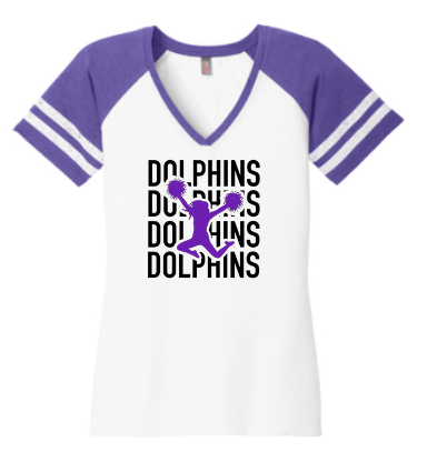 PIA Cheer Dolphins on Repeat Shirts