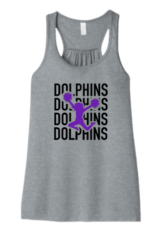 PIA Cheer Dolphins on Repeat Shirts