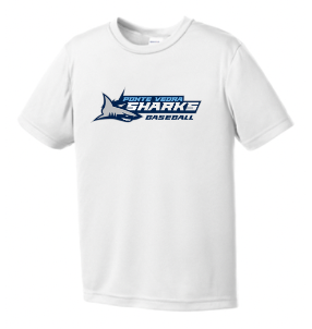 Sharks Baseball Youth Dry Fit Tee