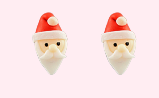 Christmas Clay Stud Earrings