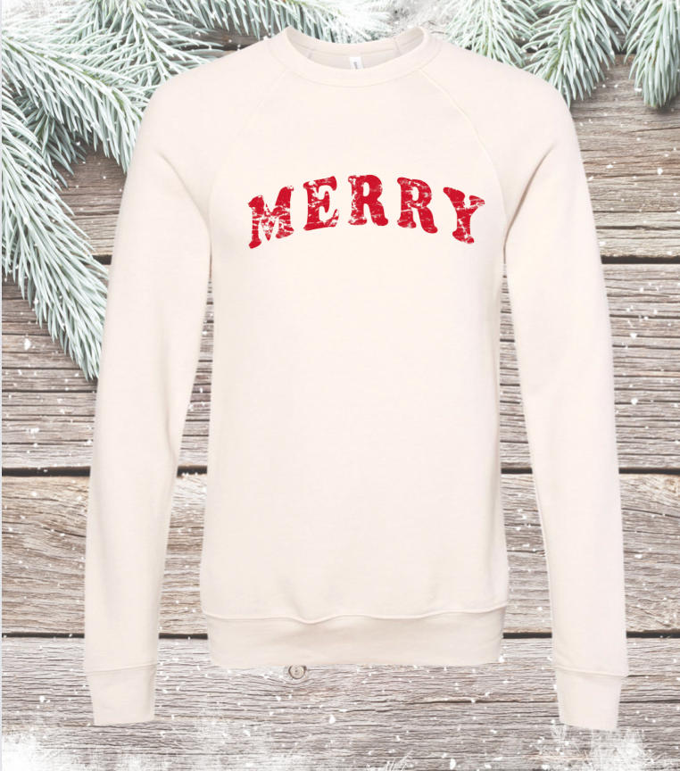 Merry Retro Luxe Crewneck Sweatshirt