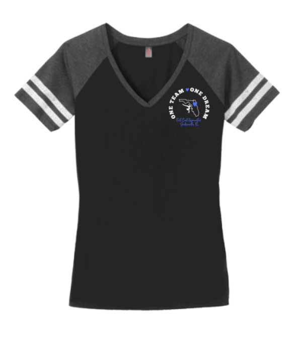 FCG Game Day Ladies V-neck Tee