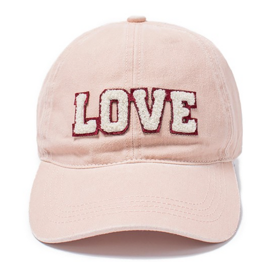 Blush Love Chenille Letter Ladies Hat