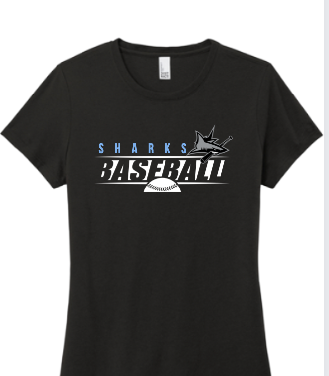 PVHS Sharks Baseball Ladies Fit Tee