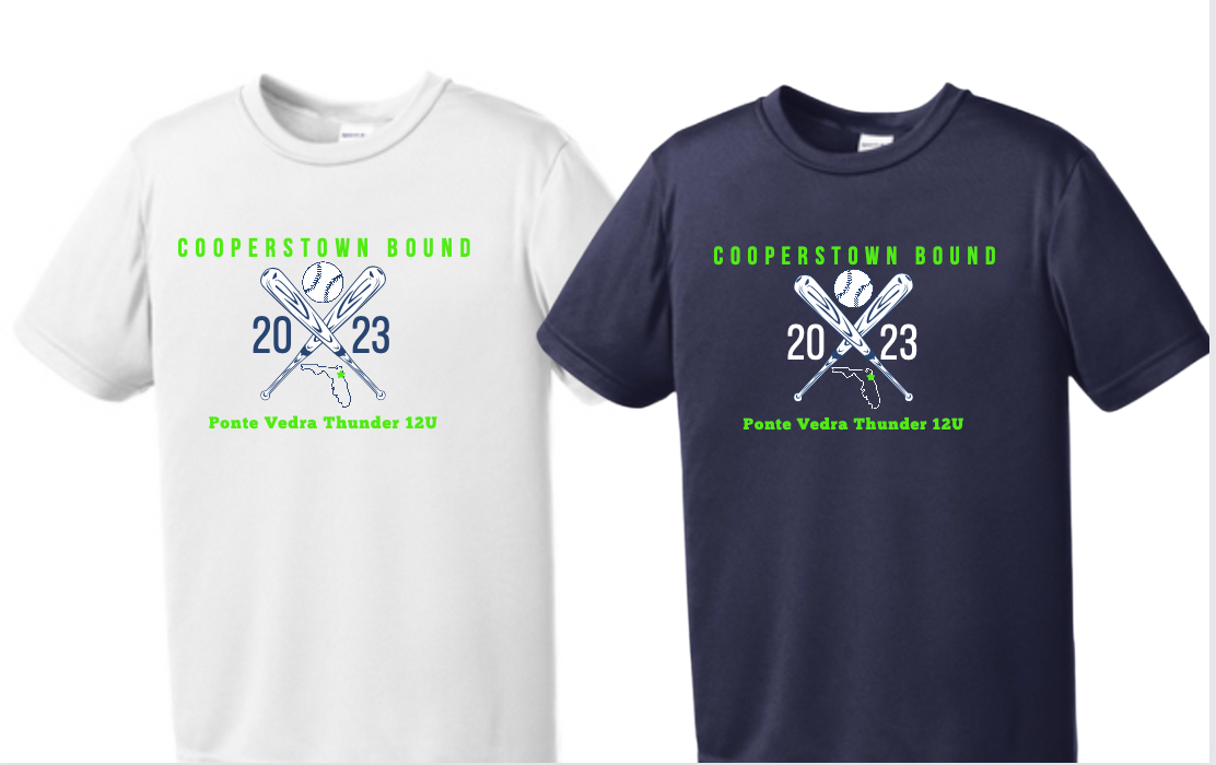 PV Thunder 12U Cooperstown Youth Dry Fit Tee