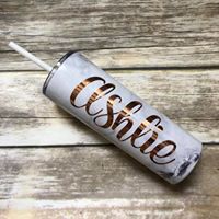 Tall Straw Stainless Steel Tumbler – Gifted Boutique LLC